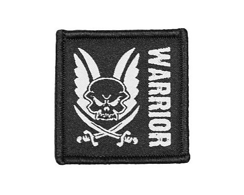 Патч Warrior (Войн) черный