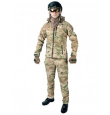 Тактический костюм мужской софтшелл (Softshell) GONGTEX ASSAULT, до -10С, цвет Мультикам (Multicam)