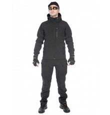 Тактический костюм мужской софтшелл (Softshell) GONGTEX ASSAULT, до -10С, цвет Черный (Black)