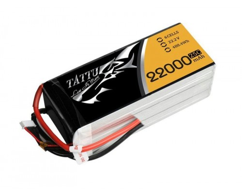 Аккумулятор Tattu 22000мАч 6S 25C 22,2В LiPo