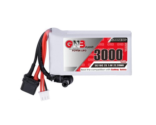 Аккумулятор GNB 3000mAh 2S 5C LiPo для очков Skyzone / Fatshark (XT60, DC5.5)