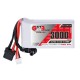 Аккумулятор GNB 3000mAh 2S 5C LiPo для очков Skyzone / Fatshark (XT60, DC5.5)