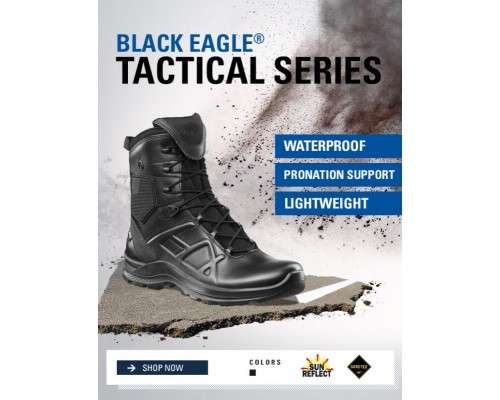 Спортивная тактическая обувь Haix Black Eagle Tactical 2.0 GTX Gore-Tex HIGH Black