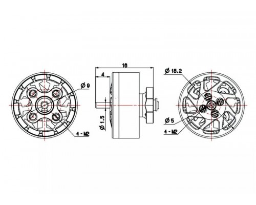 Мотор BrotherHobby TC 1404 4600KV