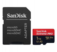 Карта памяти 1TB SanDisk Extreme Pro microSDXC Class 10 UHS-I U3 V30 A2 + SD адаптер