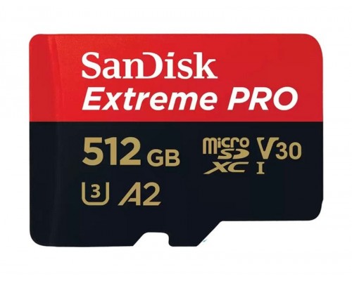 Карта памяти 512Gb SanDisk Extreme Pro microSDXC Class 10 UHS-I U3 V30 A2