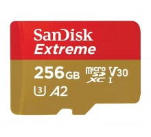 Карта памяти 256Gb SanDisk Extreme microSDXC Class 10 UHS-I U3 V30