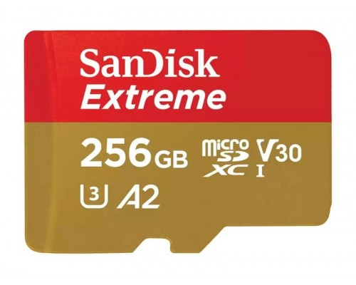 Карта памяти 256Gb SanDisk Extreme microSDXC Class 10 UHS-I U3 V30