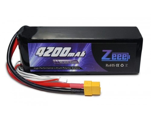 Аккумулятор Zeee 4200мАч 6S 50C LiPo (XT60)