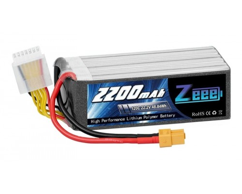 Аккумулятор Zeee 2200мАч 6S 120C LiPo (XT60)