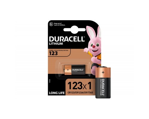 Литиевая батарейка Duracell CR123 ULTRA 3V