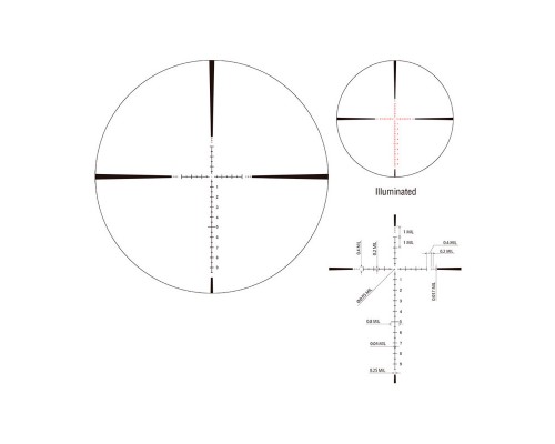 Прицел March-FX 5-40x56 FML-1 FFP, подсветка